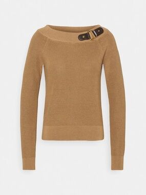 Lauren Ralph Lauren Deryna ribbed shoulder-buckle sweater